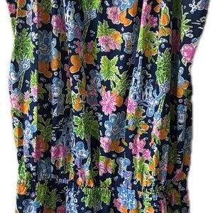 Lilly Pulitzer Navy Floral Off-Shoulder Top